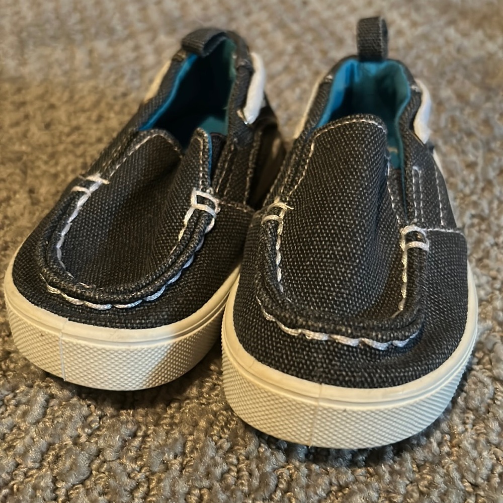 Blue slip on shoes size 3